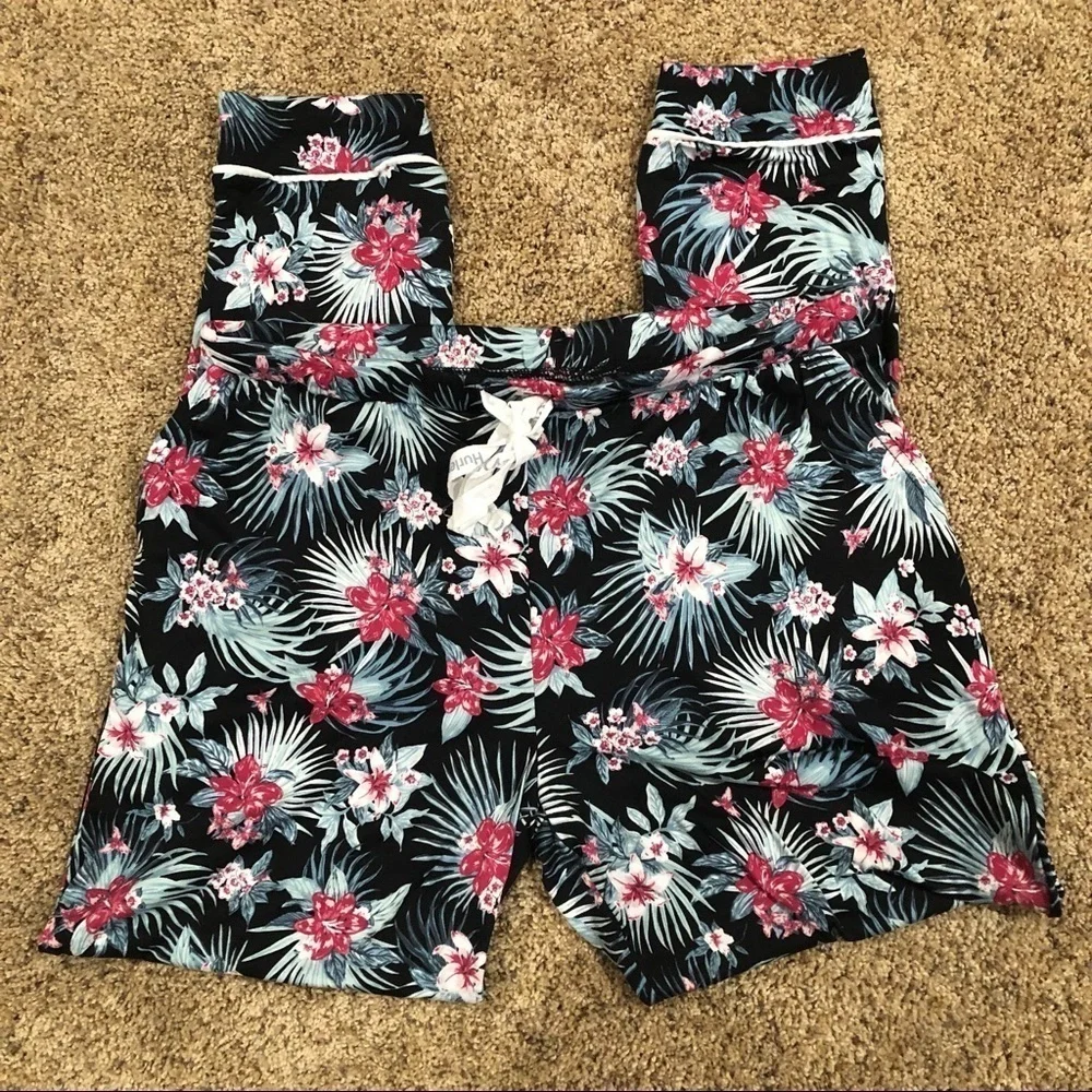 Hurley / NWT/ Sleep Long Sleeve Notch Collar Pajama Set / Tropical Oasis / LG - Picture 3 of 11